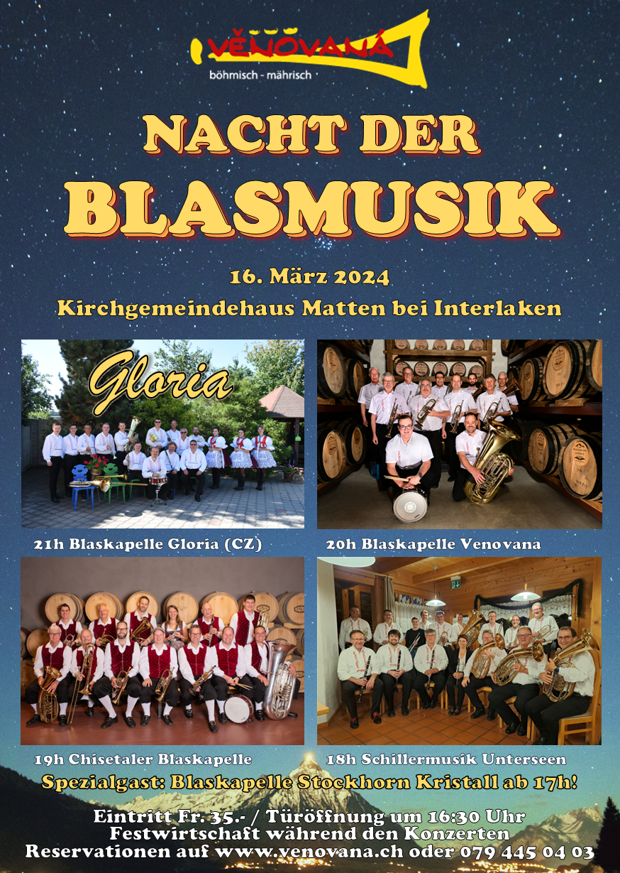 Gäste an der Nacht der Blasmusik 2024