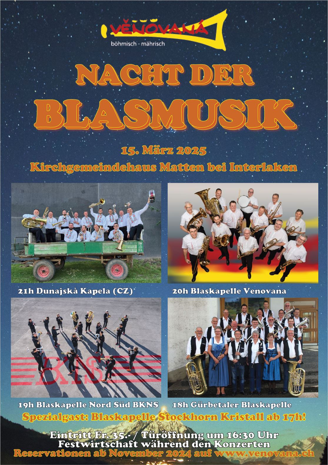 Flyer Venovana Jahreskonzert 2023